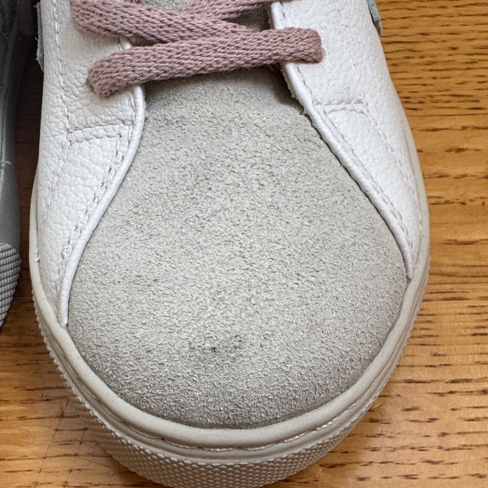 Veja Kids' Esplar Leather Sneaker
in Extra White Matcha Size 2 - Picture 3 of 7